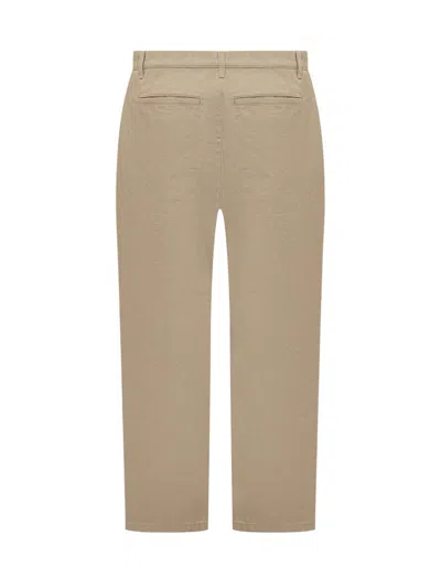 Palm Angels Chino Pants With Logo Branding In Beige
