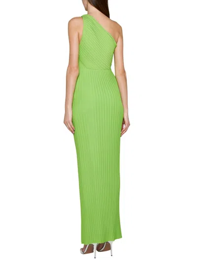 Solace London Green One Shoulder Maxi Dress In Green