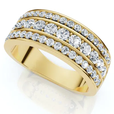 Pompeii3 1ct Men's Diamond Wedding Anniversary Ring 10k Gold Lab Grown In Multi