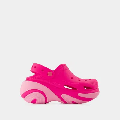 Crocs Women S Bubble Crush Clogs In Pink