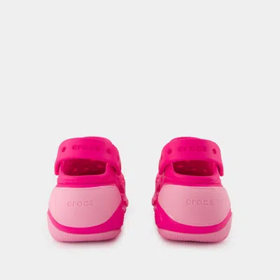 Shop Crocs Bubble Crush Sandals In Pink