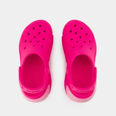 Crocs Women S Bubble Crush Clogs In Pink
