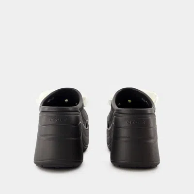 Crocs Siren Rosette Sandals In Black