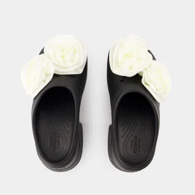 Crocs Siren Rosette Sandals In Black