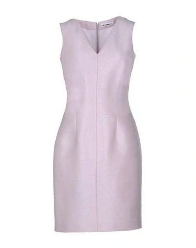 Shop Jil Sander Short Dress In Lilac