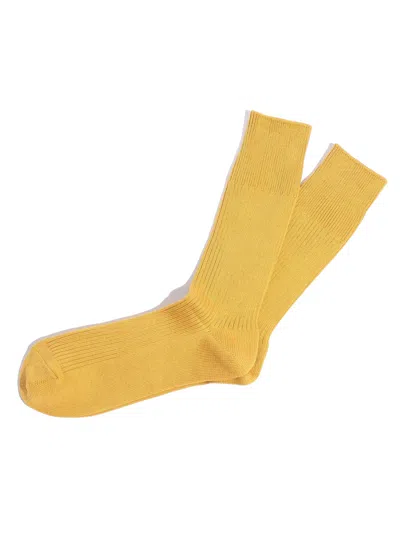 Alex Mill Anonymousism Brilliant Crew Sock In Yellow