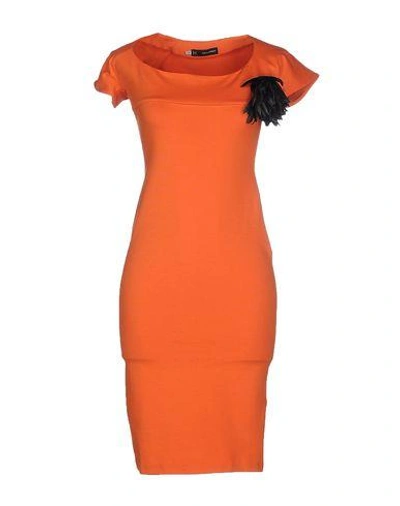Shop Dsquared2 Short Dress In Orange