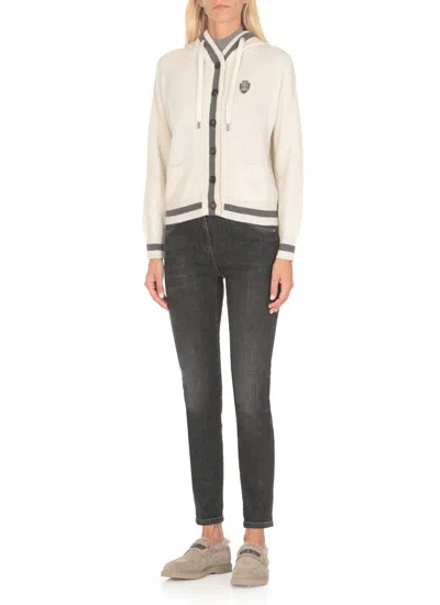 Shop Brunello Cucinelli Sweaters Ivory In Beige