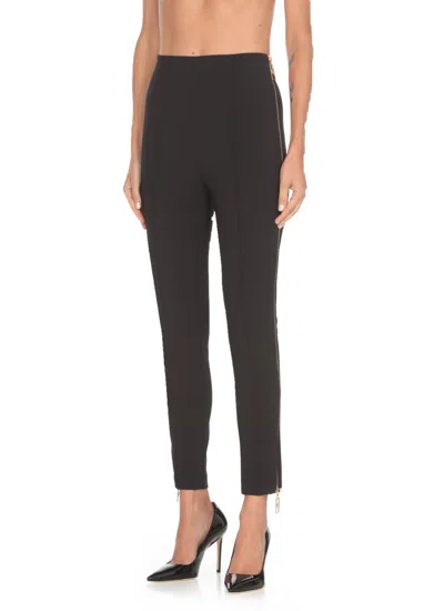 Shop Elisabetta Franchi Trousers Black