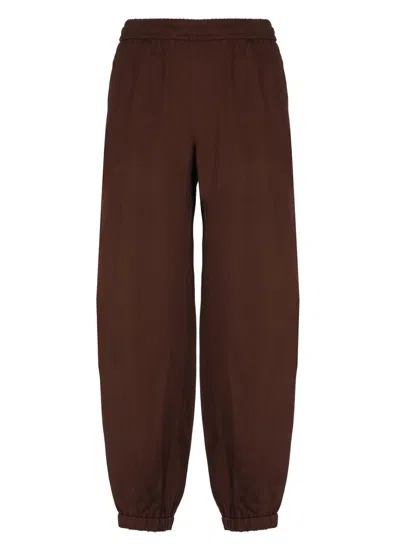 Shop Fabiana Filippi Trousers In Red