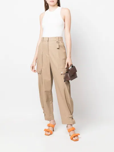 3.1 Phillip Lim Cotton Blend Crepe Tank Clothing