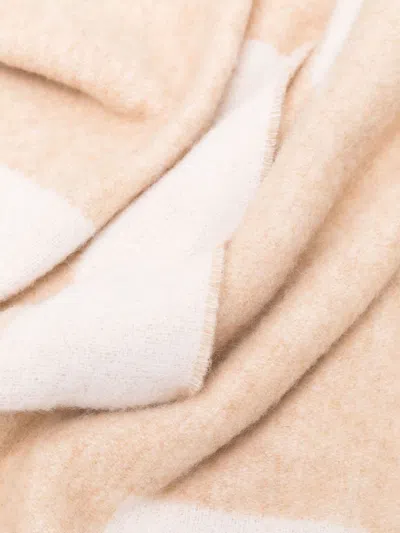 Apc Beige Malo Logo Scarf