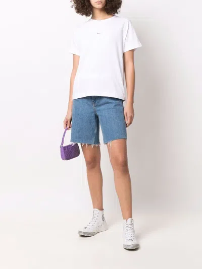 Apc Logo-embroidered Cotton T-shirt