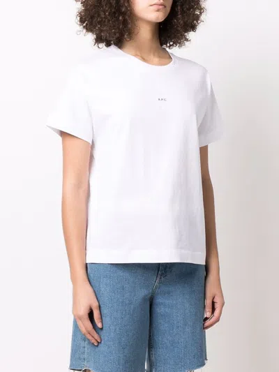 Apc Logo-embroidered Cotton T-shirt