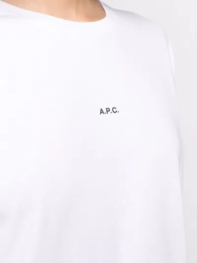 Apc Logo-embroidered Cotton T-shirt