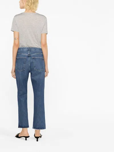 Agolde Luna Pieced Cotton Denim Jeans
