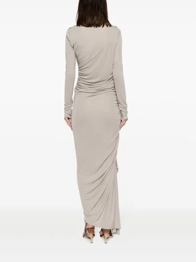 Andreädamo Andreādamo Draped Jersey Asymmetric Midi