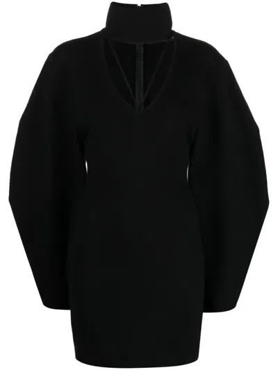 Andreädamo Andreādamo Stretch Knit Mini Dress With
