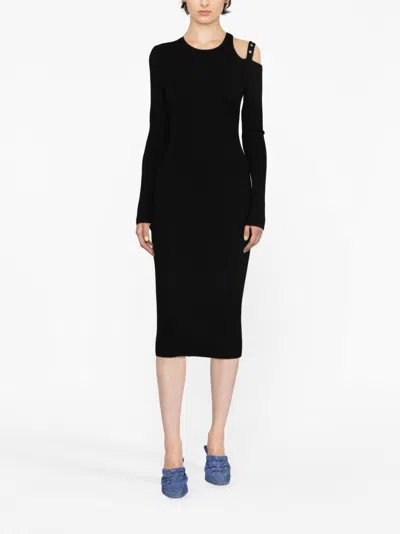 Blumarine Eyelet-embellished Cut-out Dress