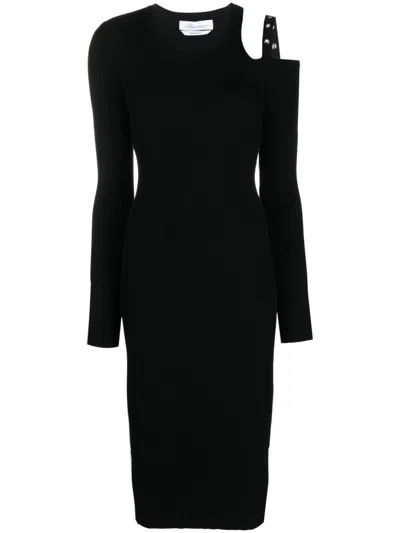 Blumarine Eyelet-embellished Cut-out Dress