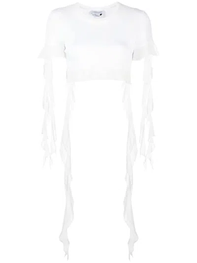Blumarine T-shirt With Flounces And Ruffles