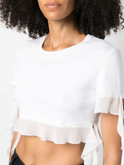 Blumarine T-shirt With Flounces And Ruffles
