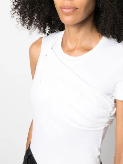 Blumarine Twist-detail Cotton T-shirt