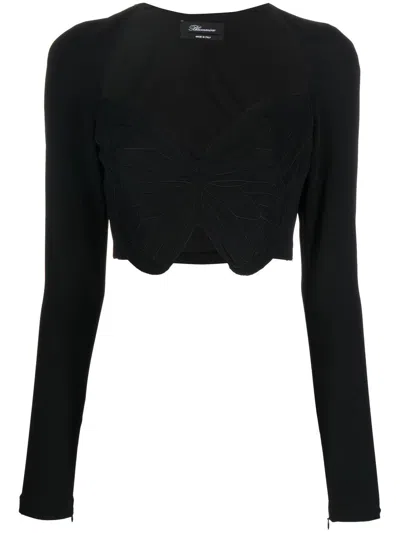 Blumarine Top M/l C/farfalla Clothing