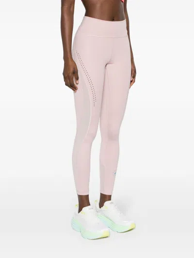 Adidas By Stella Mccartney Logo-print Perforated Leggings