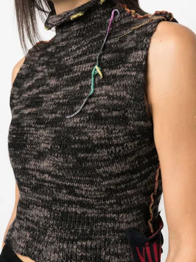 Vitelli Melange-effect Sleeveless Top