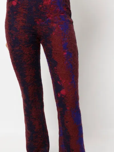 Vitelli Flared Contrasting-stitch Trousers