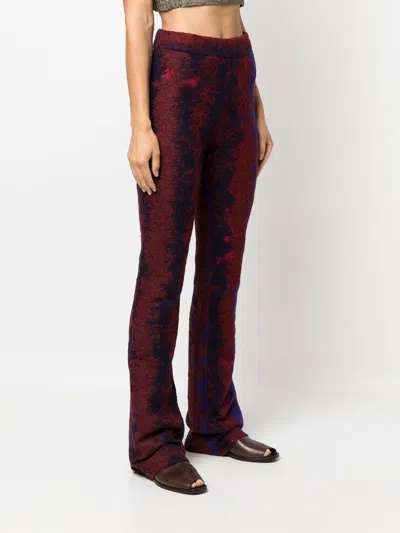 Vitelli Flared Contrasting-stitch Trousers