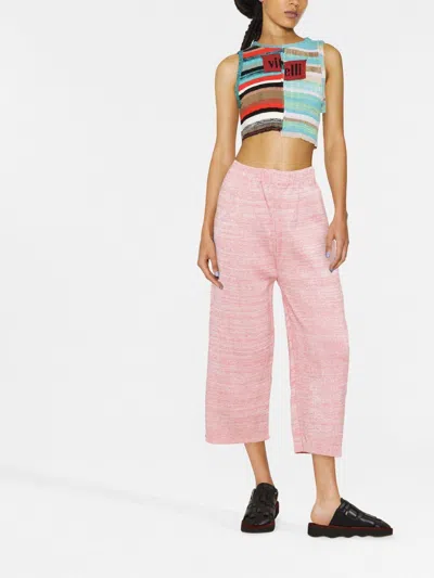 Vitelli Marl-knit Cropped Trousers