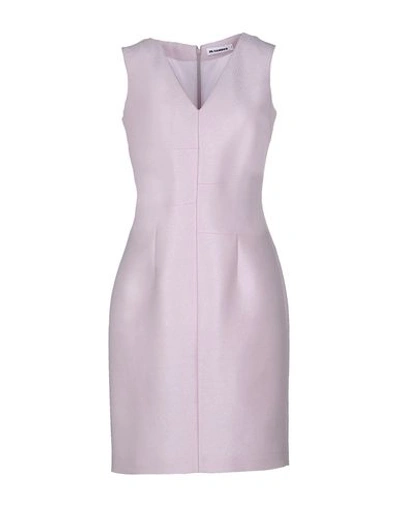 Jil Sander Short Dress In Lilac