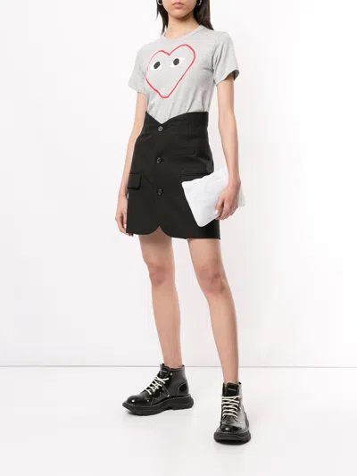 Comme Des Garçons Play Logo-print Crew Neck T-shirt