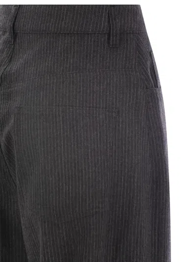 Fabiana Filippi 5-pocket Virgin Wool Pinstripe Trousers