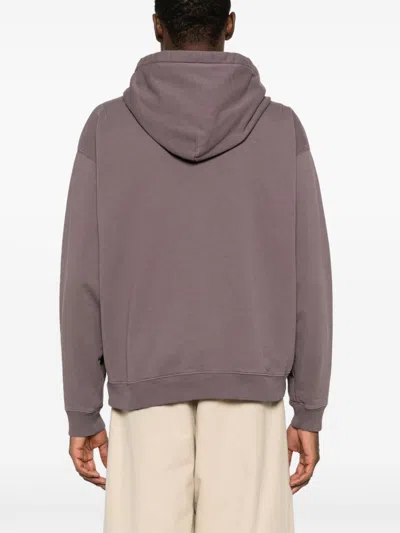 Paura Logo-embroidered Cotton Hoodie In Gray