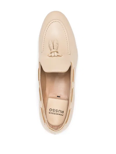 Francesco Russo Tassel Leather Loafers