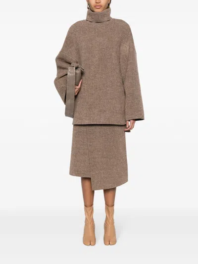 Gauchère Roll-neck Drop-shoulder Jumper