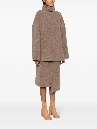 Gauchère Roll-neck Drop-shoulder Jumper