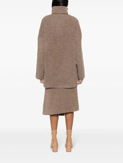 Gauchère Roll-neck Drop-shoulder Jumper