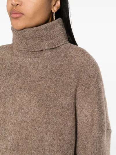 Gauchère Roll-neck Drop-shoulder Jumper