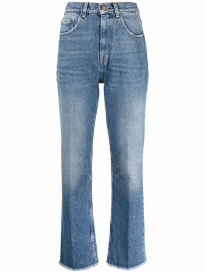 Golden Goose Women's Embroidered Patch Cropped Jeans