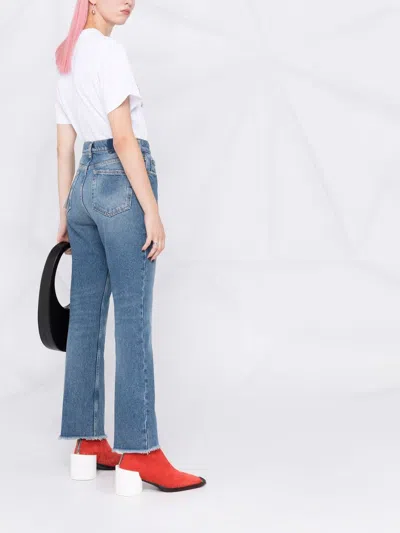 Golden Goose Women's Embroidered Patch Cropped Jeans