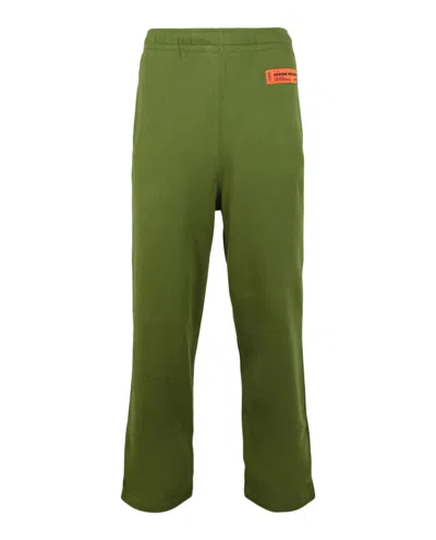 Heron Preston Cotton Sweatpants In Green