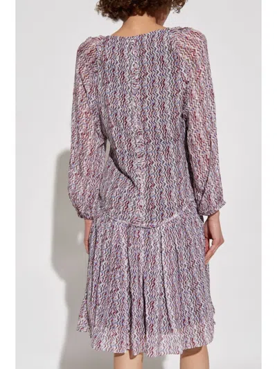 Iro Graphic Print Mini Dress With Asymmetric Hem