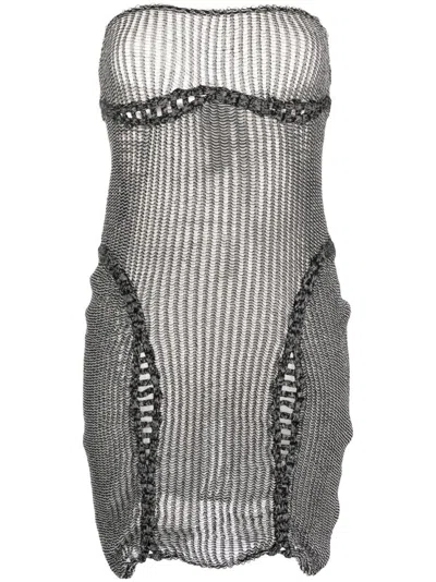 Isa Boulder Crochet Knit Dress