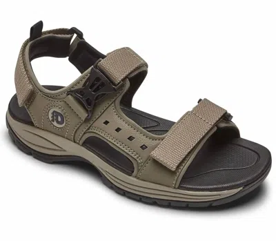 Dunham Men's Nolan Sport Sandal - 4e/ Extra Wide Width In Taupe In Grey