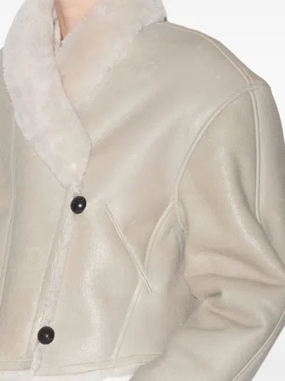 Isabel Marant Eriana Shearling-trimmed Leather Jacket