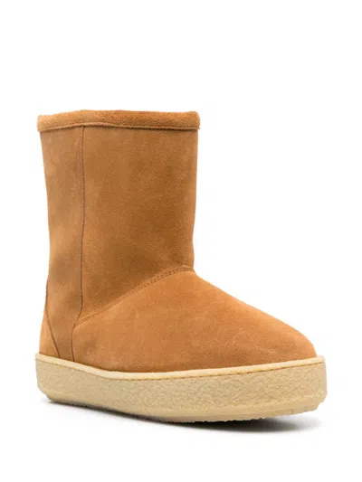 Isabel Marant Woman Ankle Boots Camel Size 7 Calfskin